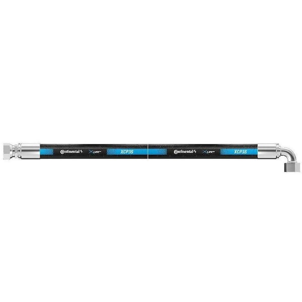 Continental Hydraulic Hose Assembly - 1/4" ID 96" Length - 3/8" FJX x 1/2" FFX90 - 3250 psi XCP3-04,06FJX-08FFX90,96 IN OAL - main